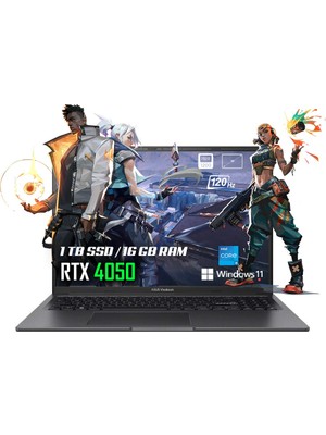 Asus Vivobook 16X I5-13500H 16GB 1tb SSD Fhd 120hz Wuxga 16.0" WIN11 Home Nvidia Geforce Rtx 4050 6gb Taşınabilir Bilgisayar K3605VU-N1066W