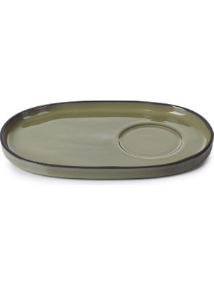 Revol Caractere Gourmet Fincan Tabağı Yeşil