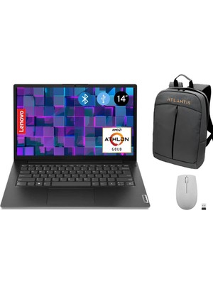 Lenovo V14 G4 Amn Amd Gold 7220U  8gb 512GB M.2 SSD 82YT00HBTX ATL18  14" Fdos Notebook + Çanta& Mouse