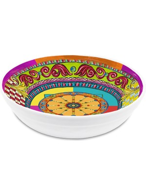 Baci Milano Ortigia Çukur Tabak 20 cm Melamin Malzeme ile Renkli ve Şık Tasarım