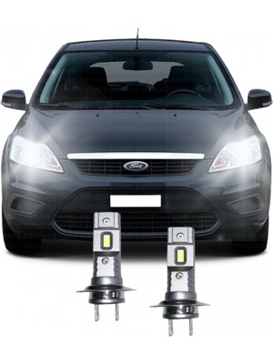 Fardoktoru Ford Focus 2 Makyajlı Led Kısa Far Ampulü H7 Mini Led 2'Li Set Aparat Gerekmez