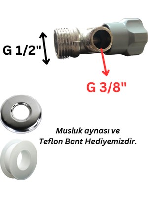 Melceat Delta Taharet Musluğu Kumlama ( Musluk Aynası ve Teflon Bant Hediyeli )