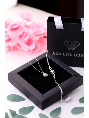 925 Ayar Gümüş 2 Li Baget Set (Özel Kutulu)