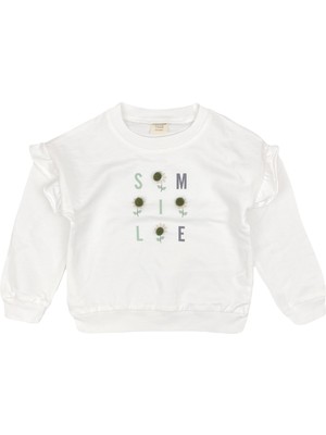 Stil Ponpon Kız Bebek Çocuk Sweatshirt