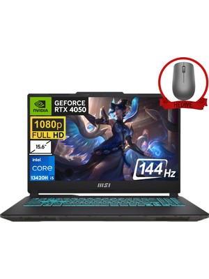 Msı Cyborg 15 Intel Core I5-13420H 24GB 1tb SSD 6GB/RTX4050 15.6" 144Hz W11H Full Hd Taşınabilir Bilgisayar A13VF-1252XTR-A38 & Anzar Mouse