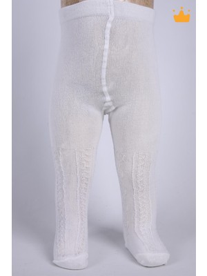 Babyhola Kız Bebek Saç Örgü Desen Külotlu Çorap 0-6 ay 1146