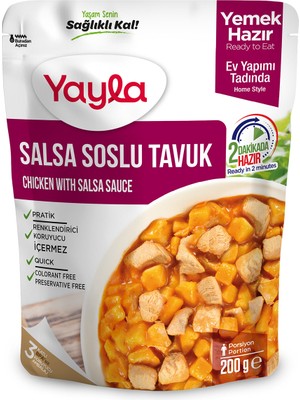 Yayla Yemek Hazır Salsa Soslu Tavuk 200 gr