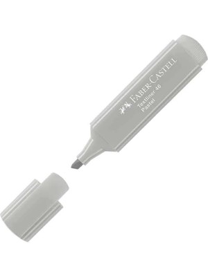 Faber-Castell 46 İpek Gri Fosforlu Kalem 1 Adet Ölçülerle Renkli Yazım İçin İdeal