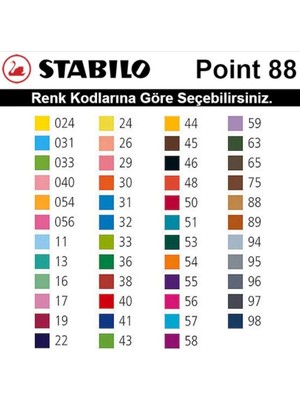 Stabilo 88/36 0,4 mm Keçe Uçlu Kalem Yeşil