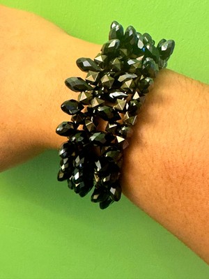 Gönülden Tasarım Güme Kristal Boncuklu Tasarım Kadın Bileklik Dolama Bileklik