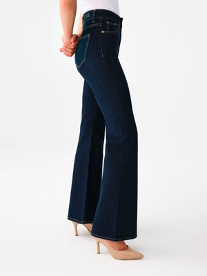 Loft Kadın Jean Pantolon Lacivert LF2037962 Long Flare