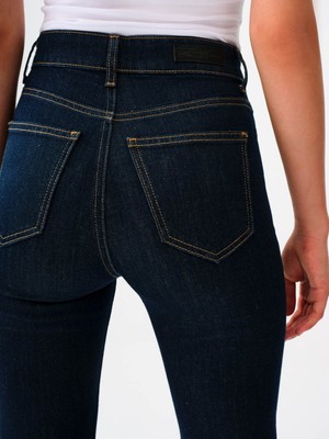 Loft Kadın Jean Pantolon Lacivert LF2037962 Long Flare