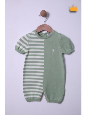 Babyhola %100 Pamuk Kız Erkek Bebek Triko Tulum 13778