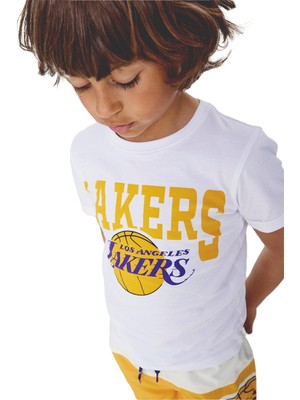 Lakers Baskılı Erkek Çocuk T-Shırt
