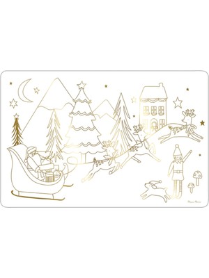 Meri Meri - Christmas Colouring Placemats - Yeni Yıl Boyamalı Amerikan Servisi - 8'li
