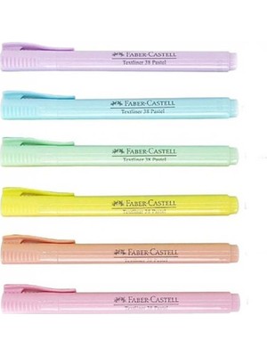 Faber-Castell Faber Castell Fosforlu Kalem 38 Pastel 6’lı 2022