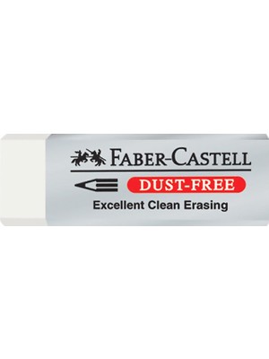 Faber-Castell 20 Beyaz Dust Free Silgi 187120 Temiz Silme Özelliği ile