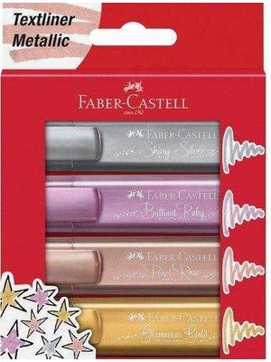 Faber-Castell Faber Castell Fosforlu Kalem 46 Metalik 4'lü Karton