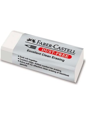 Faber-Castell Dust Free Silgi 5130187120 Yumuşak Doku ile Toz Bırakmayan Ergonomik Tasarım