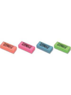 Faber-Castell Renkli Silgi 4 Parça Canlı Renkler ile Ergonomik Tasarım 5130189661