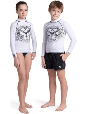 Arena 006296155 Rash Vest L/s Graphic Erkek Çocuk Yüzücü Tişörtü