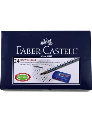 Faber-Castell 24'lü Sınav Silgisi Tekil Ürün Yumuşak Doku ile Kağıdı Yıpratmadan Silme 5130187170