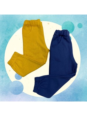 2'li Iki Iplik Şardonlu Çocuk Eşofman Altı