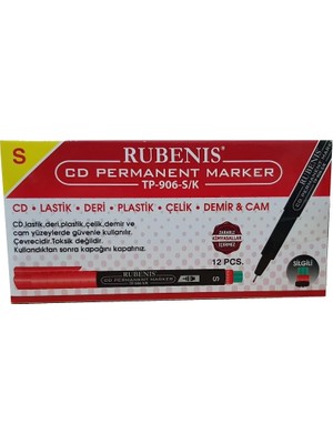 Rubenıs Cd-S Permanent Kalem Kırmızı Silgili Tp 906-K