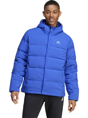 adidas Erkek Helionic Hooded Down Mont Mavi Mont IZ4700