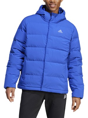 adidas Erkek Helionic Hooded Down Mont Mavi Mont IZ4700