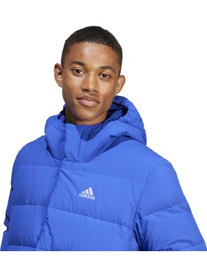 adidas Erkek Helionic Hooded Down Mont Mavi Mont IZ4700