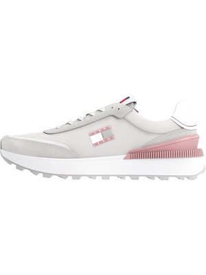 Tommy Hilfiger Kadın / Kız Marka Logolu Günlük Kullanıma Uygun Gri Sneaker EN0EN02511-P06