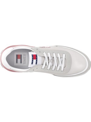 Tommy Hilfiger Kadın / Kız Marka Logolu Günlük Kullanıma Uygun Gri Sneaker EN0EN02511-P06