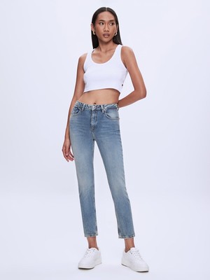 LTB Kadın  Ronna X Dar Paça Yüksek Bel Jean Pantolon