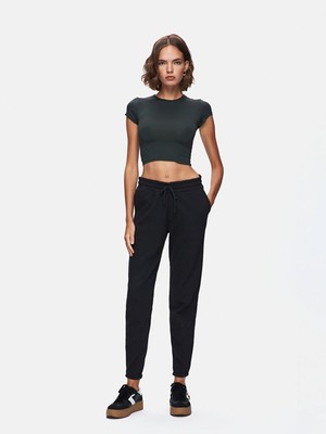 LTB Düz Jogger Regular Fit Siyah Eşofman