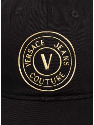 Versace Jeans Couture Siyah - Beyaz Kadın Şapka 76HAZK26