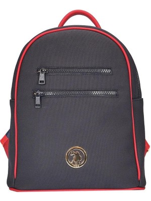 U.S. Polo Assn. Kadın Sırt Çanta Lacivert-Kırmızı Us24280