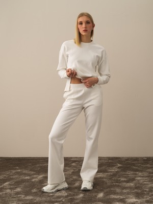 Xint Kadın Camel Pamuk Dokulu Regular Fit Sweat Pantolon