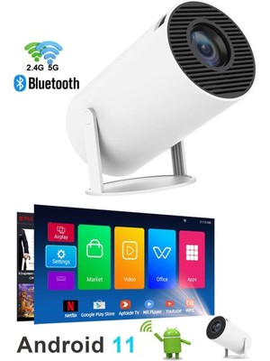 Projeksiyon 1080P Taşınabilir Projeksiyon Cihazı Hd 4K Projeksiyon Cihazı Android Tv 4K Projeksiyon 1080 P