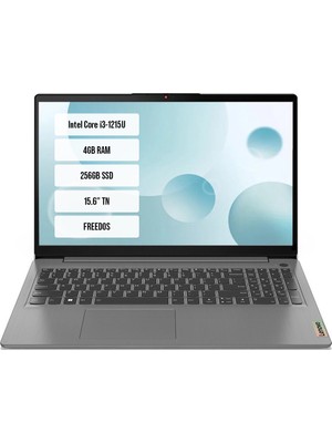 Lenovo Ideapad 3 15IAU7 82RK018GTX Intel Core I3-1215U 4gb 256GB SSD 15.6" Tn Freedos Taşınabilir Bilgisayar