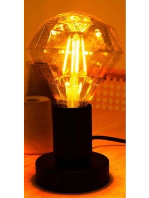 YTE Vintage Filament Rustik E27 220V 2200K Prizmatik Edison Ampul 4W FL95