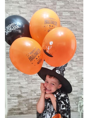 Pekshop Cadılar Bayramı Balonları 10LU Paket Halloween Baskılı Balonlar