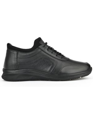 Ziya Erkek  Deri Sneaker 143423Z69 Siyah