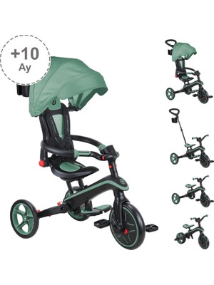 Globber Explorer 4in1 Katlanabilir Bisiklet - Zeytin Yeşili
