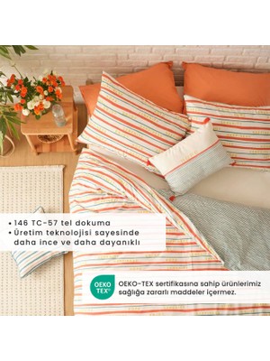 Bella Maison %100 Pamuk Ranforce Serenity King Size Nevresim Seti (240X220 Cm)