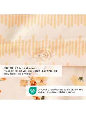 Bella Maison %100 Pamuk Saten Leora King Size Nevresim Seti Somon (240X220 Cm)