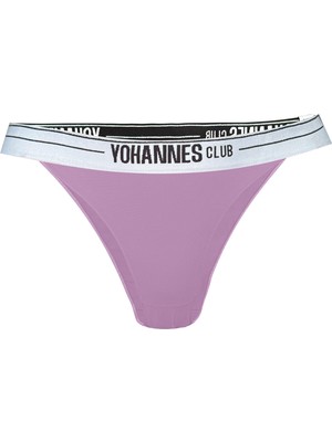 Yohannes Club Yohannesclub, Kadın, Lastik Bantlı Brazilian Külot,  2'li, Somon, Lila