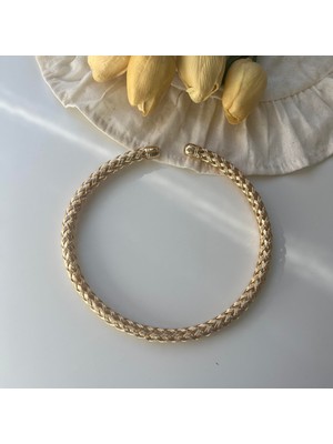 Alice İsstanbul Gold Hasır Choker Kolye