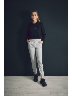 Cepli Beli Lastikli Jogger Eşofman Altı