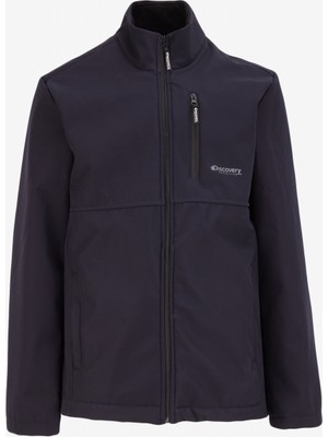 Lacivert Erkek Dik Yaka Relaxed Fit Baskılı Sweatshirt D4WM-SWT3259